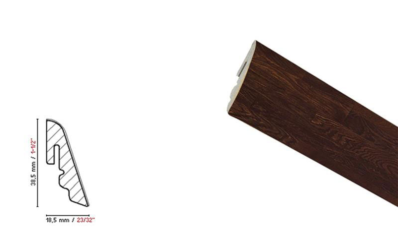 BEFAG Füstölt tölgy szegőléc SU6, lakkozott