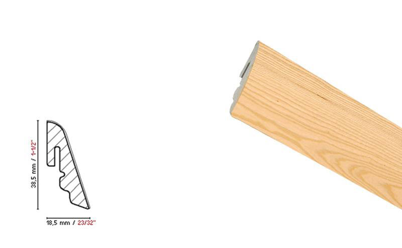 BEFAG Kőris szegőléc SU6, lakkozott