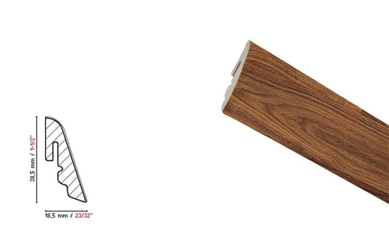 BEFAG Amerikai dió szegőléc SU6, lakkozott