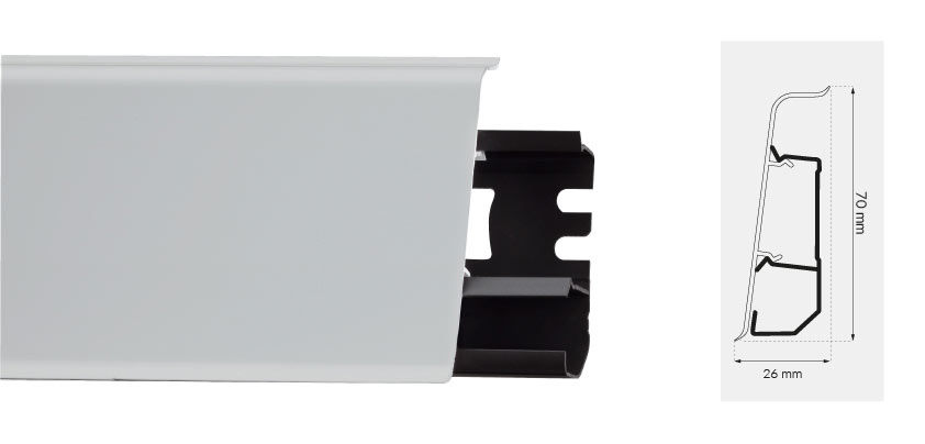 ARBITON INDO 40 White Mat szegőléc