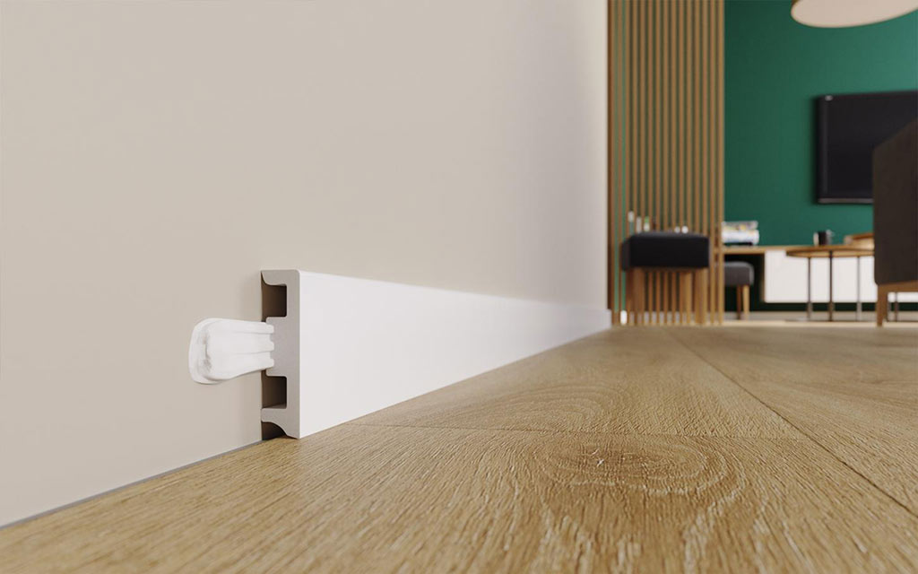 ARBITON STIQ XL fehér, vízálló szegőléc STX610