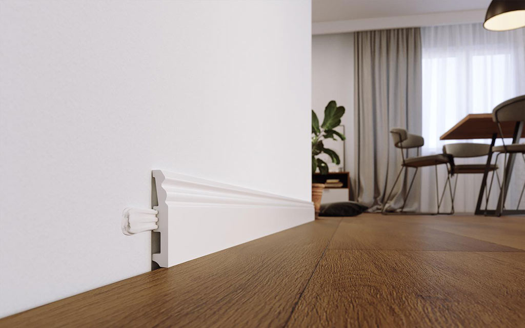 ARBITON STIQ XL fehér, vízálló szegőléc STX120