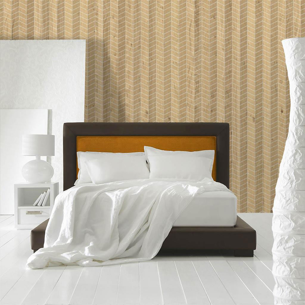 HDM SPC/vinyl vízálló fali panel, Milled Rough Oak Pattern Light