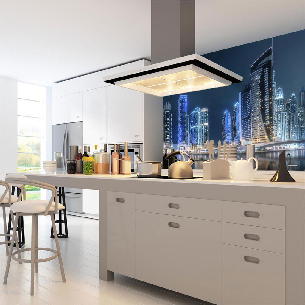 HDM SPC/vinyl vízálló fali panel, Dubai Marina by Night (2605 x 964 mm)