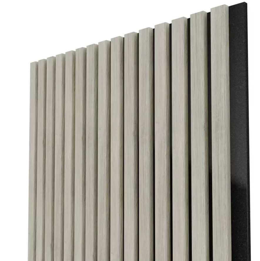 Profi Wall Akusztikus fali panel, filccel és MDF lamellákkal Holdfény tölgy PWAF-001