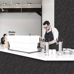 HDM SPC/vinyl vízálló fali panel, Black OSB Wood