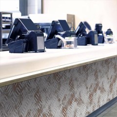 HDM SPC/vinyl vízálló fali panel, Weathered Diamond Plate