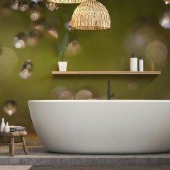 HDM SPC/vinyl vízálló fali panel, Flying Drops (2605 x 964 mm)