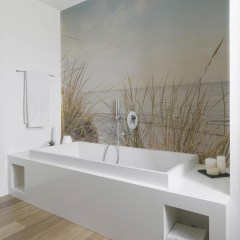 HDM SPC/vinyl vízálló fali panel, Sunny Day at the Beach (2605 x 1928 mm)