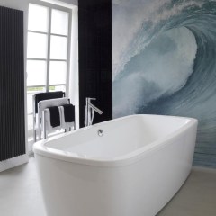 HDM SPC/vinyl vízálló fali panel, Tube Wave (2605 x 1928 mm)