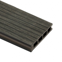 Bergdeck Wood WPC teraszpadló 2,5x15x240 cm - 0,36 m2 Fekete BW0002