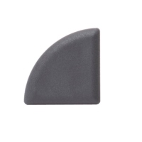 Bergdeck WPC Íves negyedprofil dugó 25 mm x 25 mm Antracit BDZC01