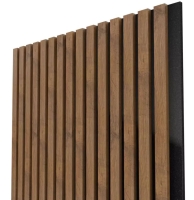 Profi Wall Akusztikus fali panel, filccel és MDF lamellákkal Tabak tölgy PWAF-028