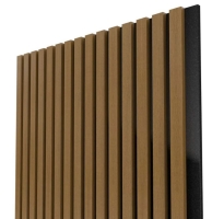 Profi Wall Akusztikus fali panel, filccel és MDF lamellákkal Tejkaramella PWAF-21